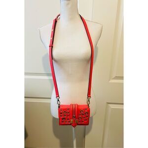 Rebecca Minkoff Watermelon mini waverly grommet leather clutch crossbody
